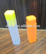 Small plastic block pack box with cap