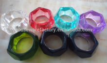 hotel /restaurant poly resin napkin ring / napkin holder decorative