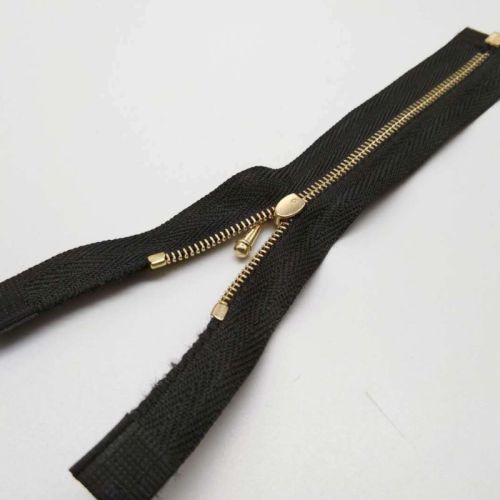 12Inch open ended brass zipper for purses