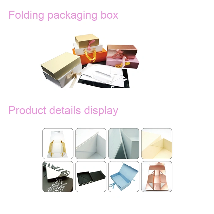 Qingdao Factory Foil Stamping Rigid Cardboard Drawer Box with Ribbon for Perfume