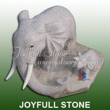 Stone Elephant Carvings, Elephant stone statue