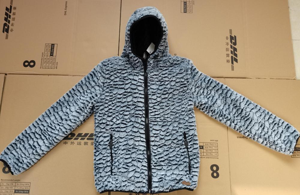 Printed Fake Fur Hoodies