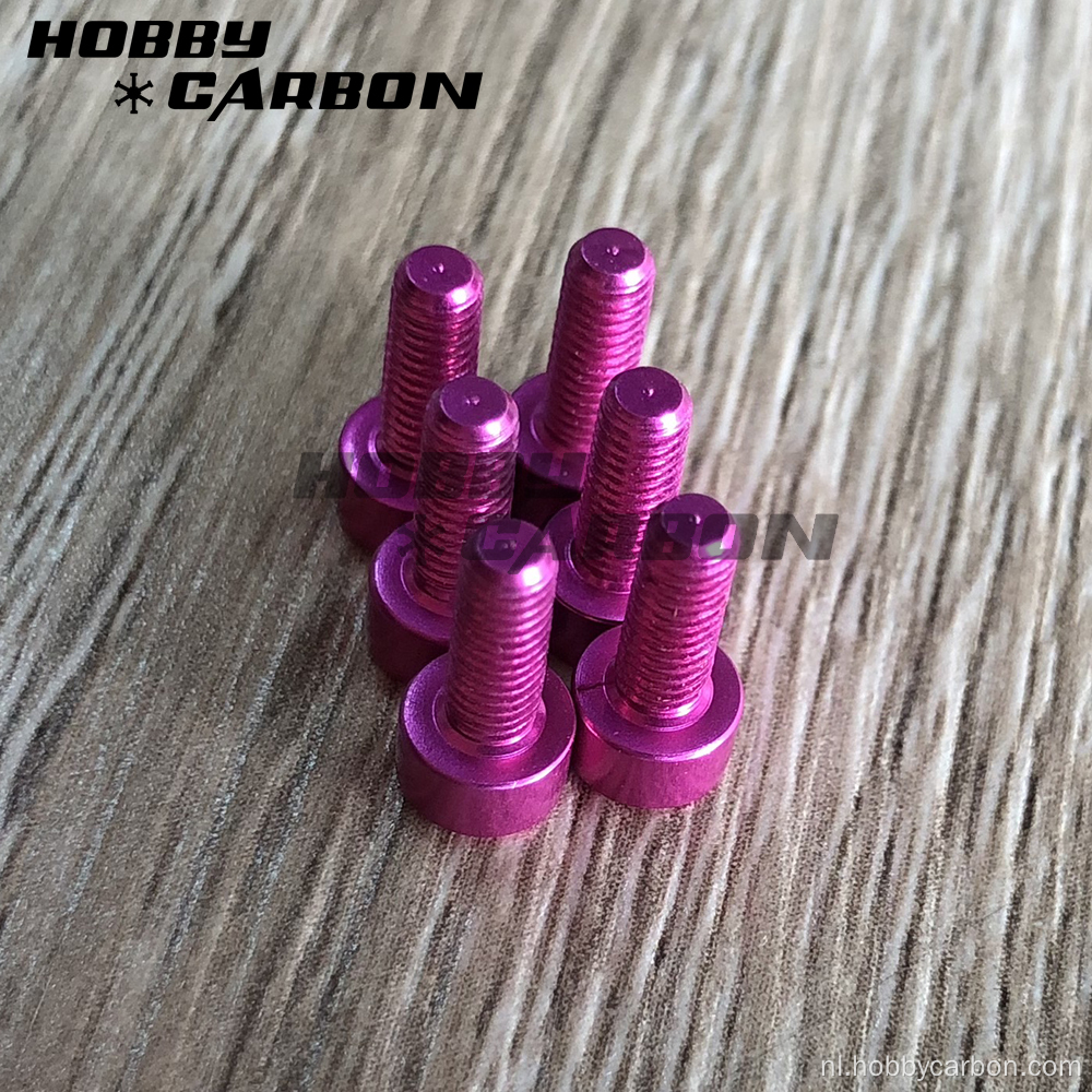 Hex Cap Head aluminium schroef met kleuren