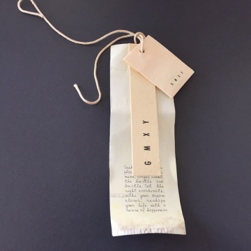 Customized Pergamyn Printing Hanging Tag