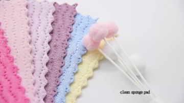 Non - stick Microfiber Cleaning Sponge Block