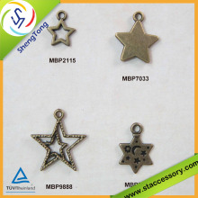 Wholesale alloy charms, star shape charm, bulk star charms