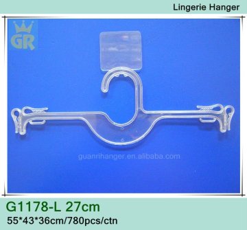 Factory supply luxury plastic swimwear hangers lingerie hangers