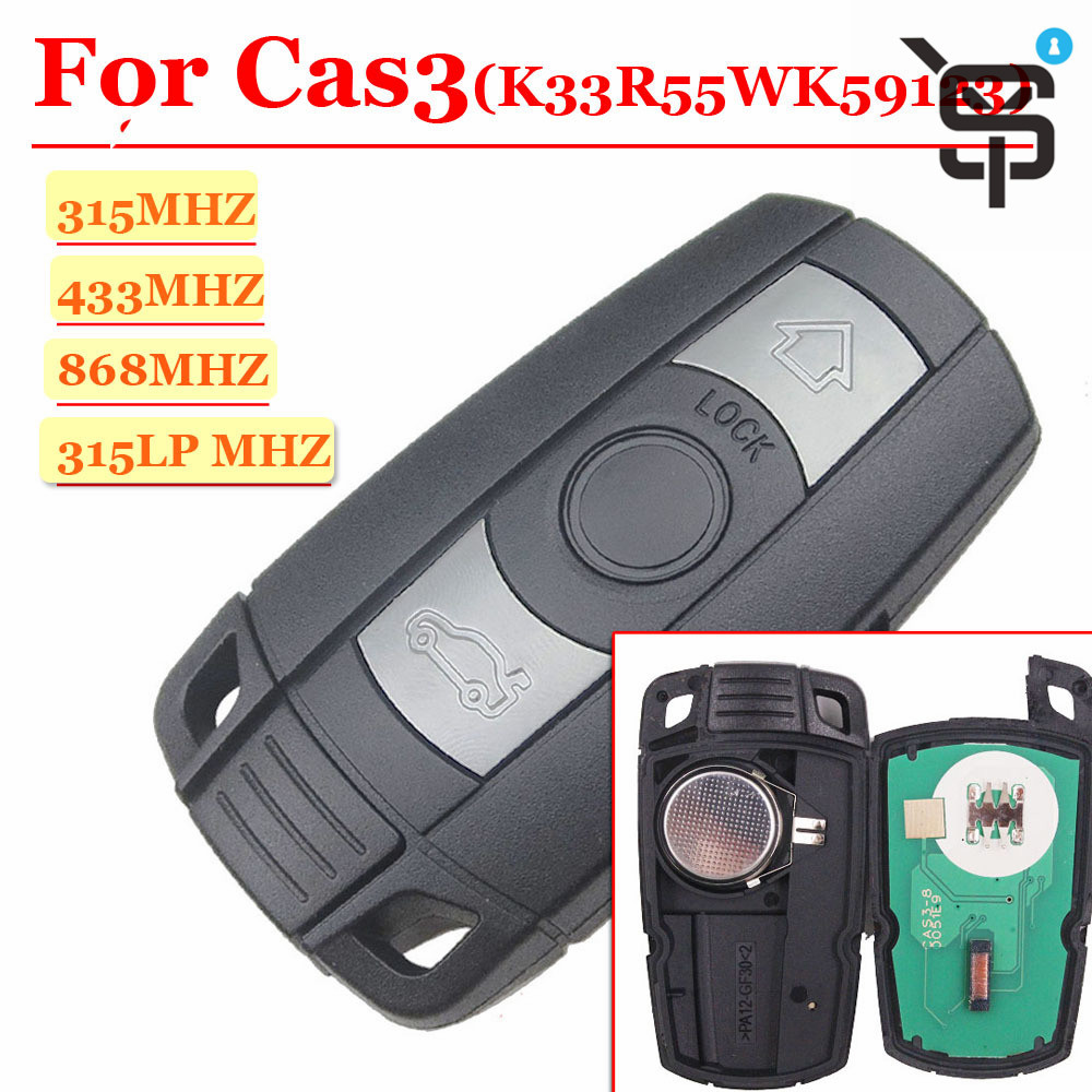 Top quality car key remote key 3 button 315/433/868/315 MHZ