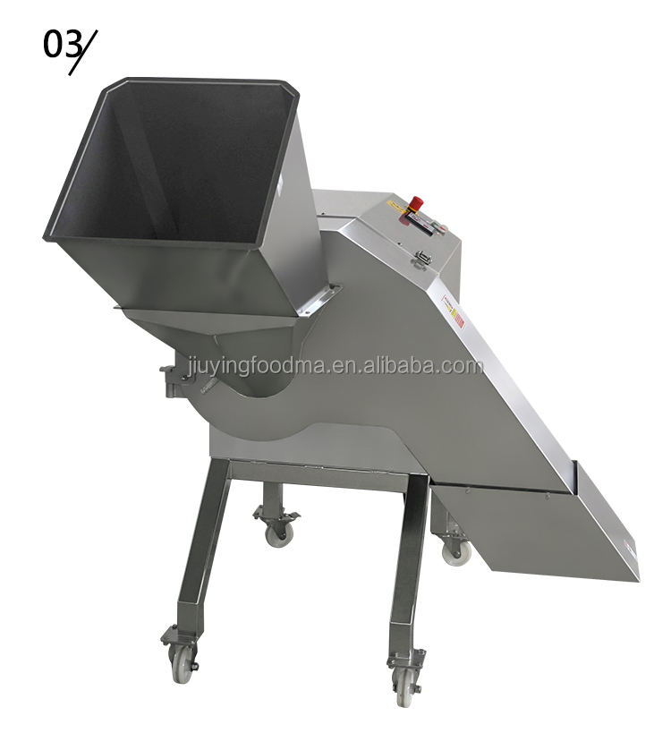 Multi-functional vegetable and mushroom dicer machine with large product input