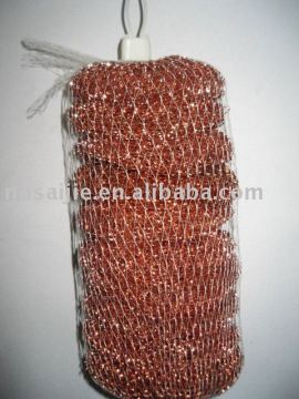 copperized scourer, metal scrubber, scouring pads