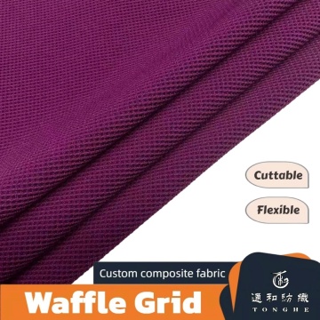 Durable 100% Polyester Waffle Fabric
