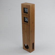 Long Pendulum Wooden Wall Hanging Flip Clock