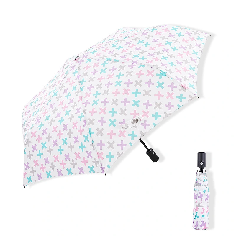 Uchome Portable Fashion 3 Fold Creativity Umbrella with Your Logo