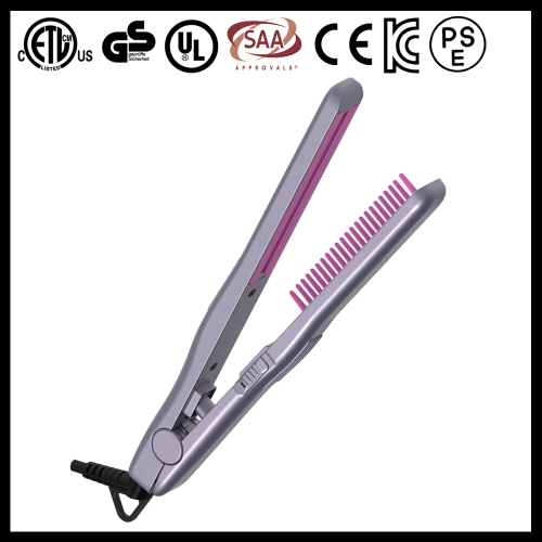 2016 CE CETL approval PTC heater ceramic electric hair straightening comb