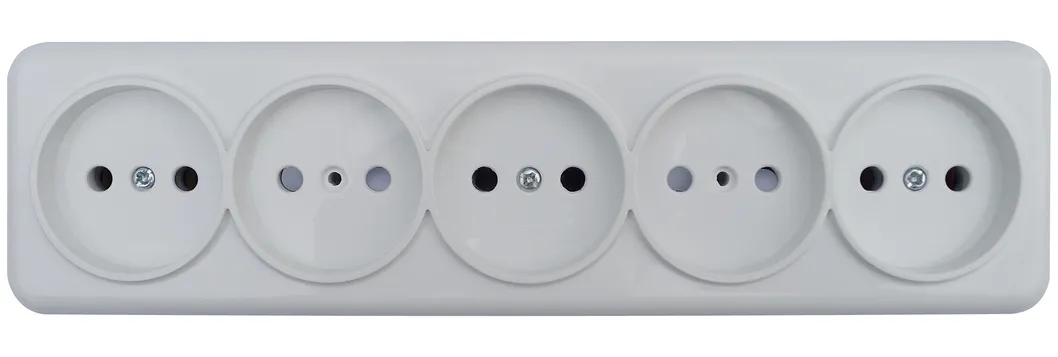 Розетка 5-ст термопласт