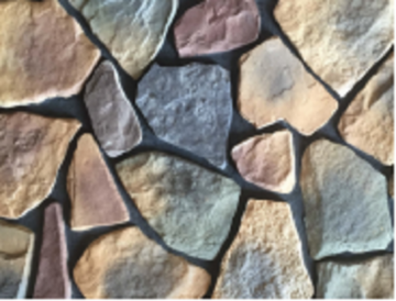 Desert red stones for xeriscape gardens