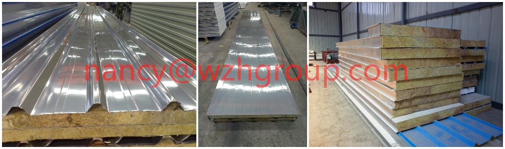 Fireproof Insulated Sandwich Panel Glasswool Sandwich Roof Panel