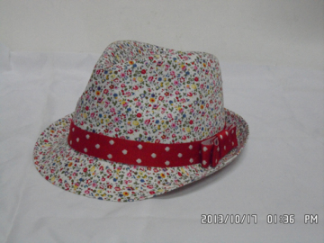 2014 Jute Cut & Sewn Fedora Straw Hat