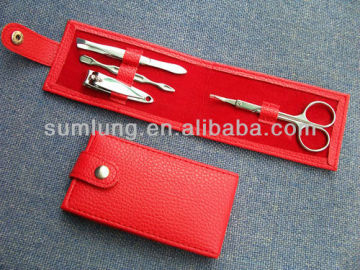 PU Bag Manicure Set