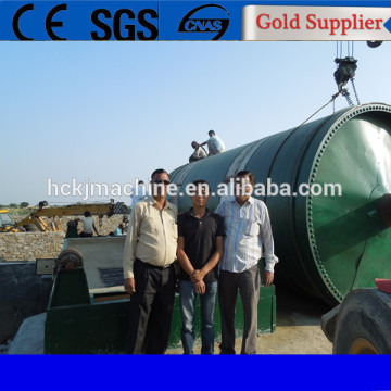 Full continuous waste tire pyrolysis plant