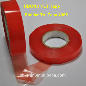 High Temperature Transparent Double Sided PET Tape similar with Tesa 4965