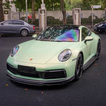 Glossy LeMans Golden Green Car Wrap