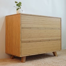 Bamboo material simple style modern kitchen cabinet