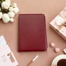 A4 Leather Cover for Blank Notebook Storage