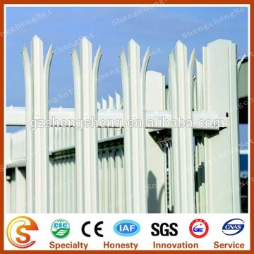 Composite rolled galvanized steel picket fencing