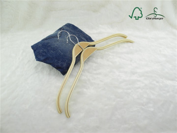 Natural Laminated Bamboo Tops Hanger without Bar