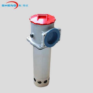 Tank mounted suction oil filter assembly