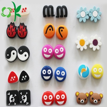 Custom Cute Smile Silicone Tennis Racket Vibration Dampeners