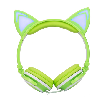 Glowing cat headphones children Macoron Color headphones