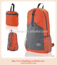 Shoulder strap folding backpack