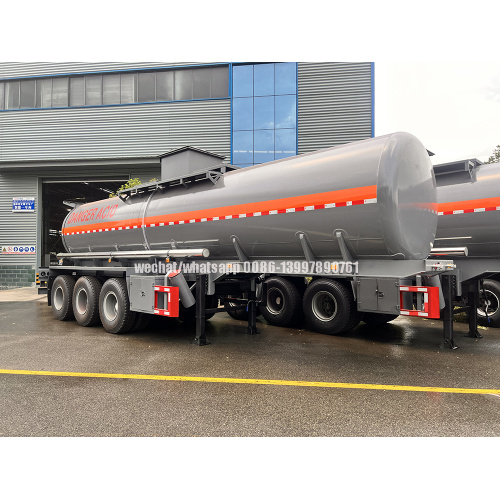 18,000-37,000 liters Danger Acid/ Chemical Liquid Tank Transport Semi Trailer