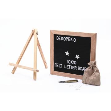 mini wooden black changeable letter board with letters