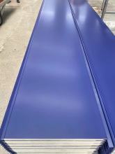 Blue Smooth Flat Insulation Board Metal Exterior Wall Panel