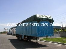 Dual-loop Air Brake System 3 Axles Box Semi Trailer / Van Semi Trailer With 3 Bpw Axles