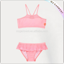 Two pieces Pink Kids Bikinis Swimwear
