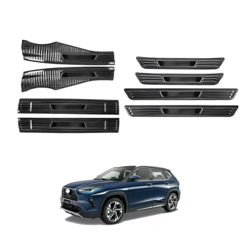 Brushed Steel Scuff Plate Protection Strip for Toyota Yaris Custom Door Sill