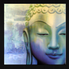 Decoration Handpaint Buddha Oil Painting 30956