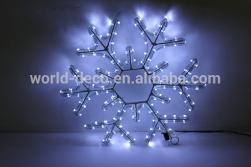 holiday motif lighting snowflake / High quality 2D snowflake motif light / Flash ice snowflake motif light