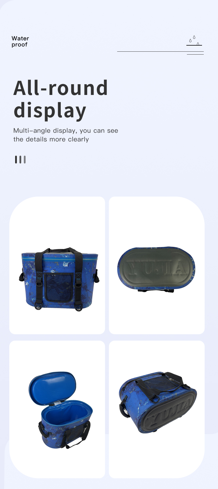 TPU Insulated ice pack food delivery small large cooler bag insulated Box Ice
