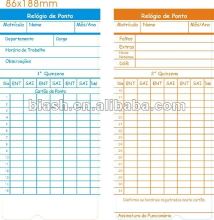 time cards 50pcs or 100pcs/ bag, for relogios de ponto/ time recorder