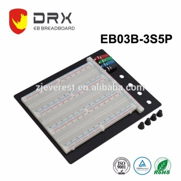 Cheap optical transparent solderless breadboard for laboratory