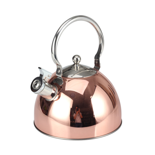 Copper siffler la bouilloire avec une poignée durable