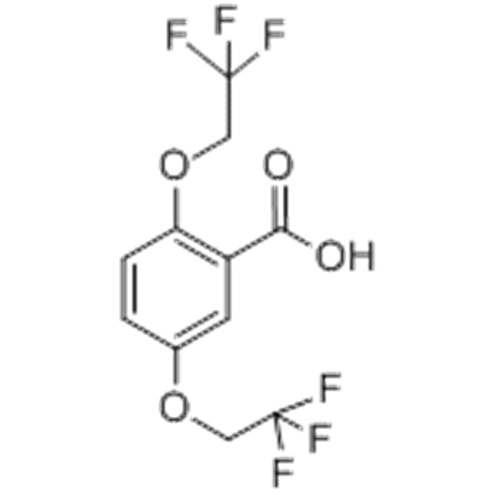 벤조산, 2,5- 비스 (2,2,2- 트리 플루오로에 톡시) -CAS 35480-52-5