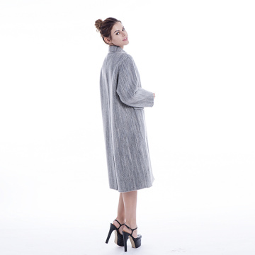 Ladies gray classic Cashmere overcoat