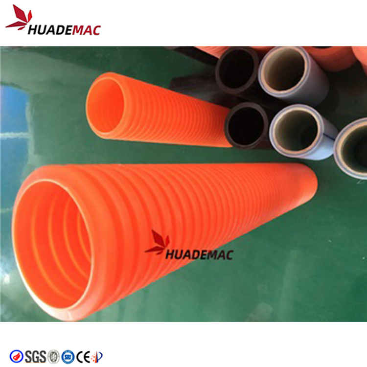 خط الأنابيب المموج HDPE PP PVC مزدوج الجدار