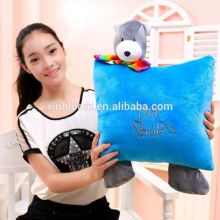 creative lovely cartoon BUBU bear multi-color 35x50cm plush toy head pillow cushion